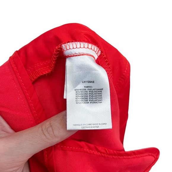 Molly Bracken High Rise Wide Leg Trouser Red Pants Size Medium - Picture 11 of 12